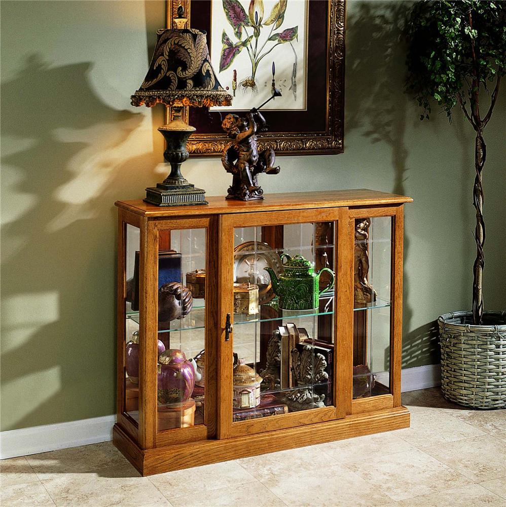 Pulaski Furniture Curios 6715 Golden Oak III Console Esprit Decor